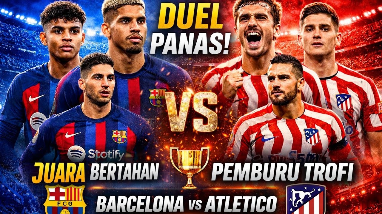 Duel Panas! Barcelona vs Atletico Madrid – Juara Bertahan Dihadang Pemburu Trofi