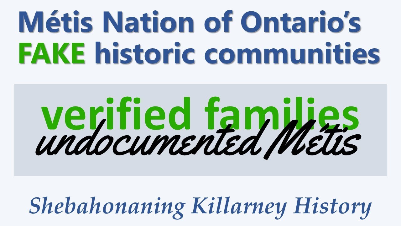 Undocumented Métis in MNO’s “verified families”