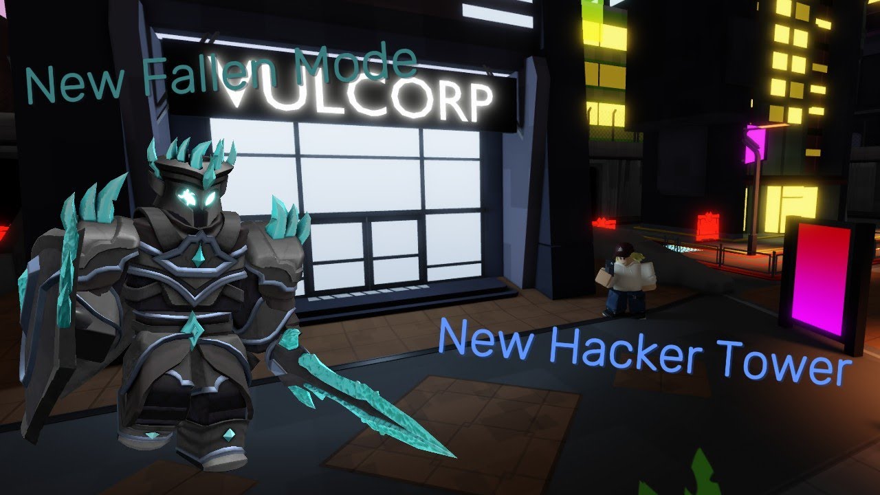 *NEW* Hacker tower Vs. Fallen Mode || TDS