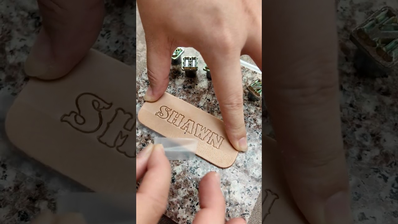 🪄 Letter Stamping Tips #LeatherStamping #AlphabetStamping #StampingTools #StampingTips