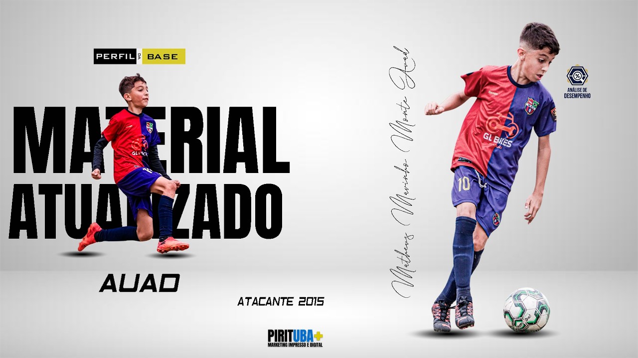 Lances da temporada 2025 do atleta Matheus Auad .Atacante/Meia 2015