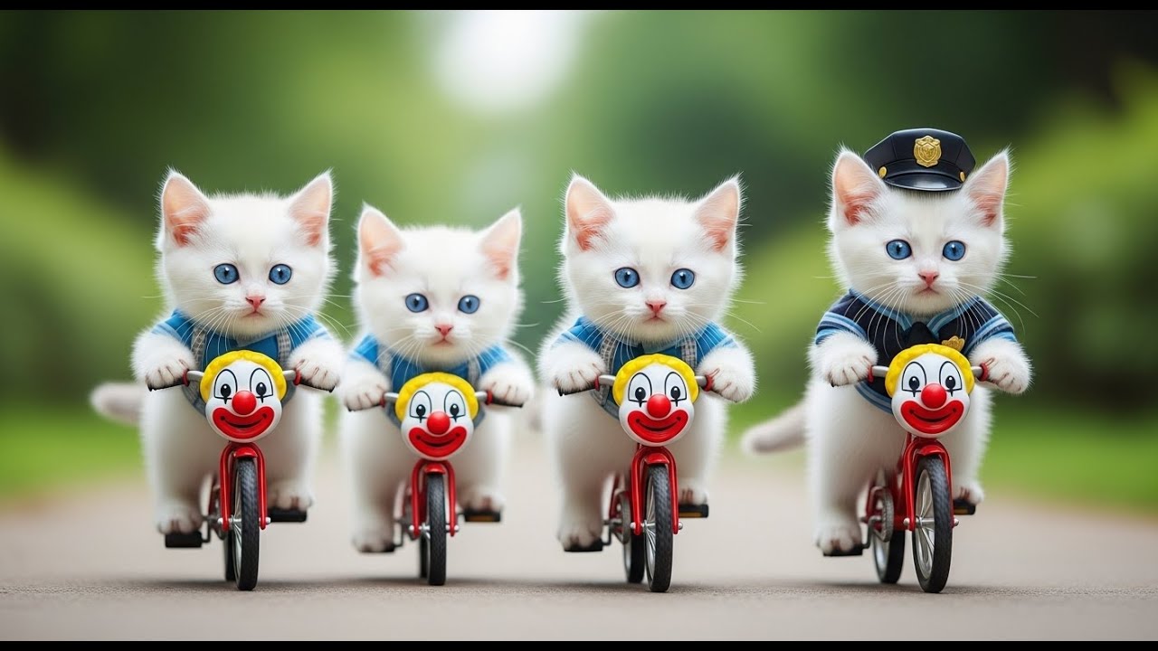 Mama Cat Trims Fur on the Farm and Makes Tiger Hat For Kittens At Home🐾🎩🐯