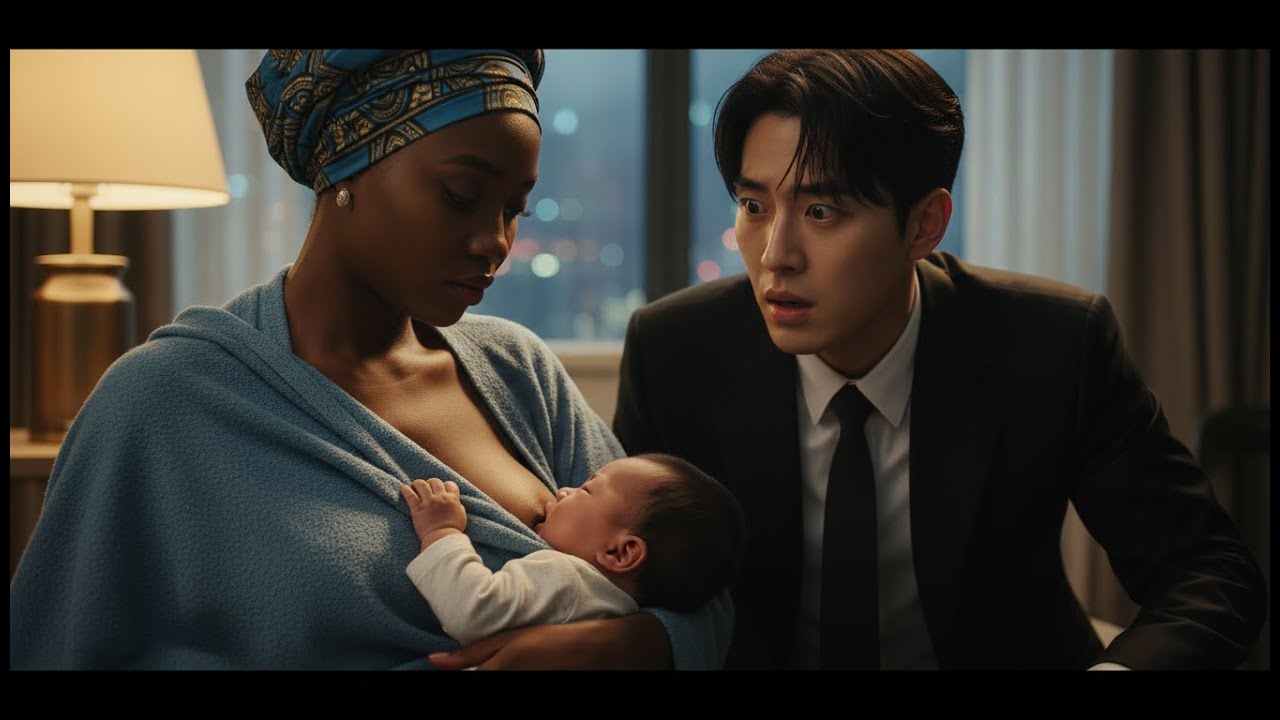 RUTHLESS KOREAN MAFIA BOSS'S BABY Cried Nonstop Until The AFRICAN LADY Breastfed Him