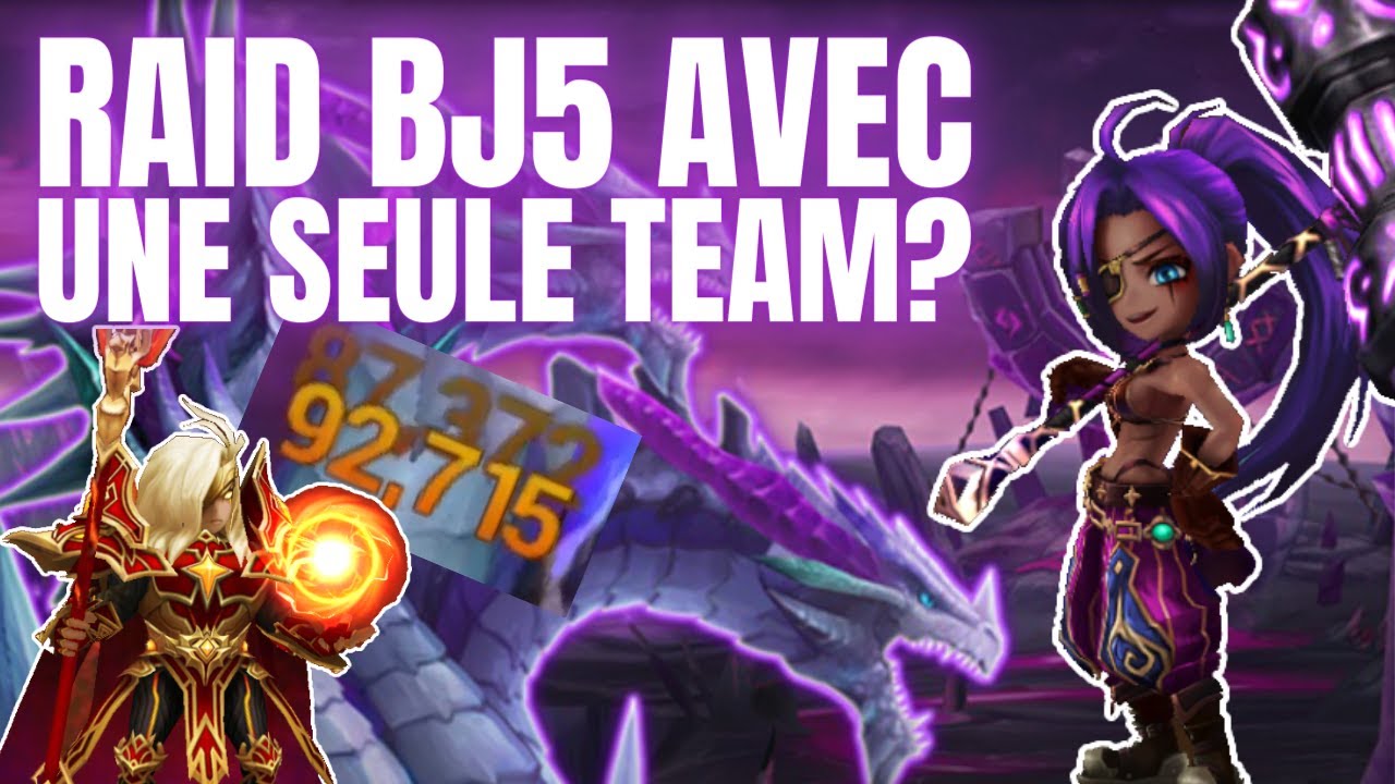 BJ5 avec une seule team? Possible avec Deborah ! Baleygr &agrave; 92k d&eacute;g&acirc;ts ! Summoners war solo raid