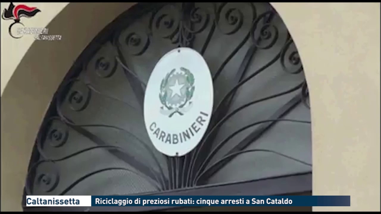 Caltanissetta - Riciclaggio di preziosi rubati: cinque arresti a San Cataldo