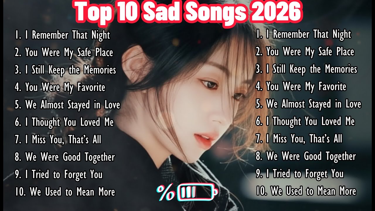 Top Emotional Sad Songs 2026 💔😭 | Beautiful Heartbreak Love Songs Playlist
