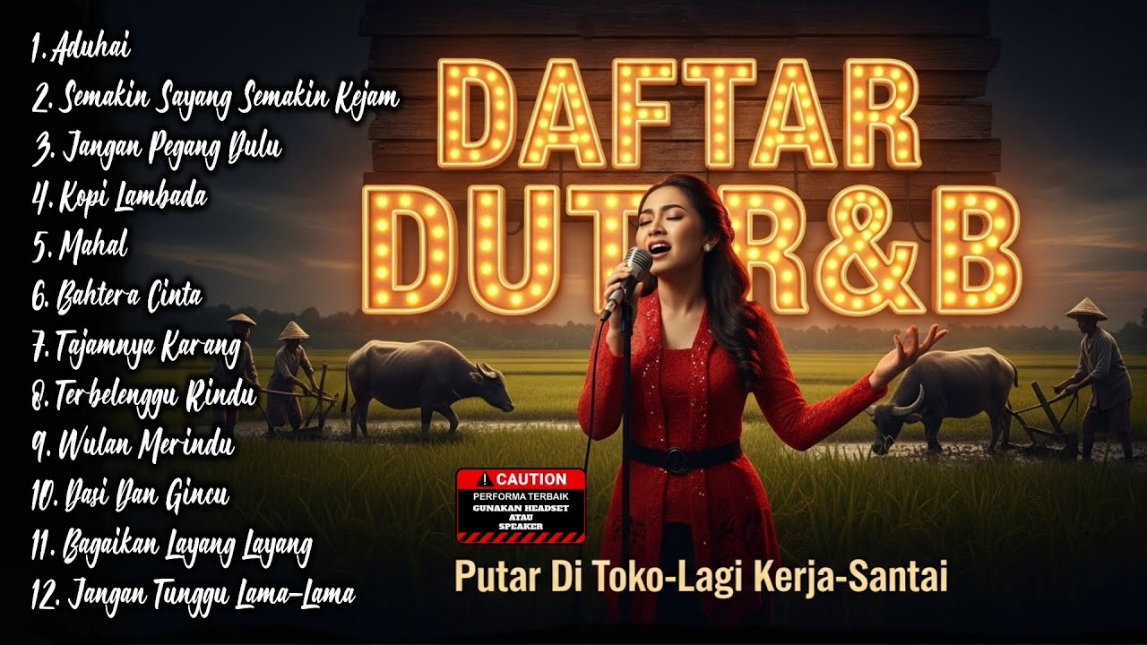 DAFTAR HITS DUT R&B - Putar Di Toko Lagi Kerja Santai (Aduhai, Semakin Sayang Semakin Kejam)