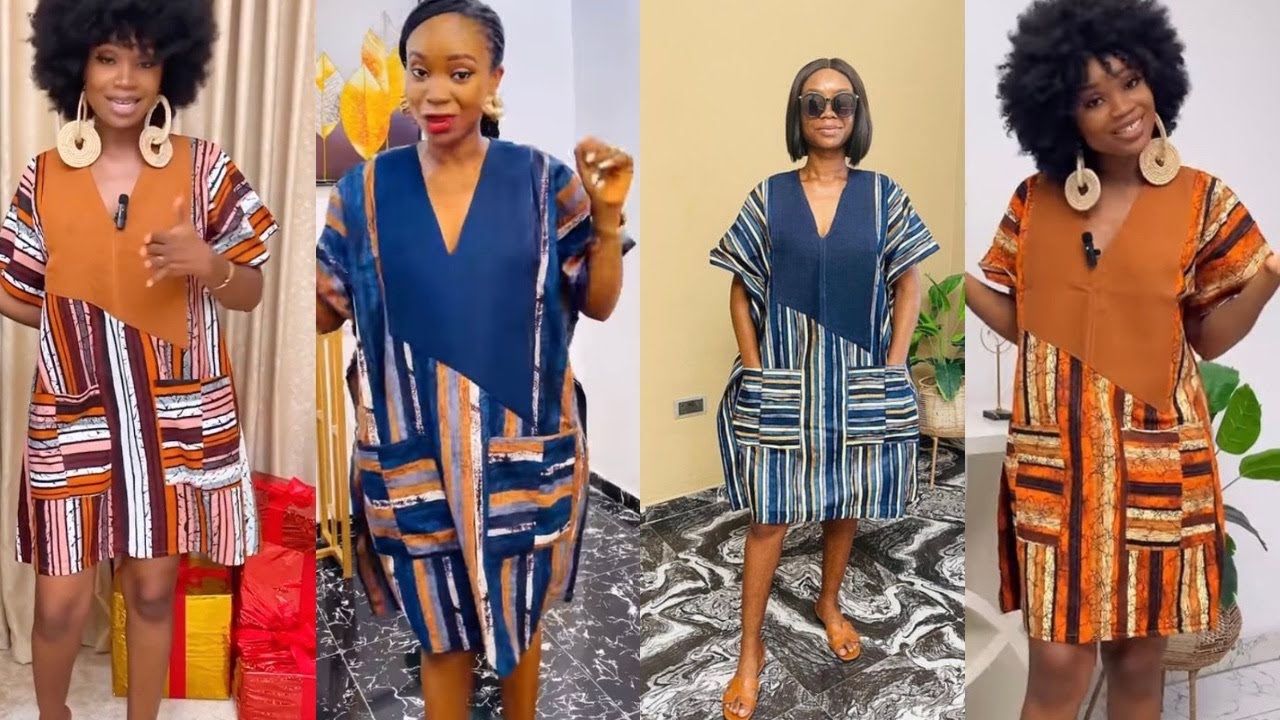 How to cut and sew trending danshiki bubu gown with aso-oke