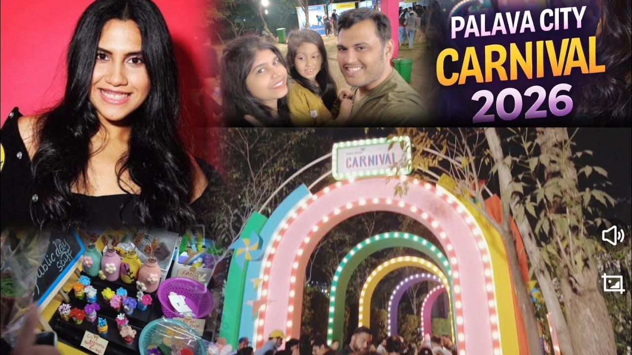 Vlog 1/ Palava City Carnival 2026 | Nikitha Gandhi Live | Full Carnival Experience