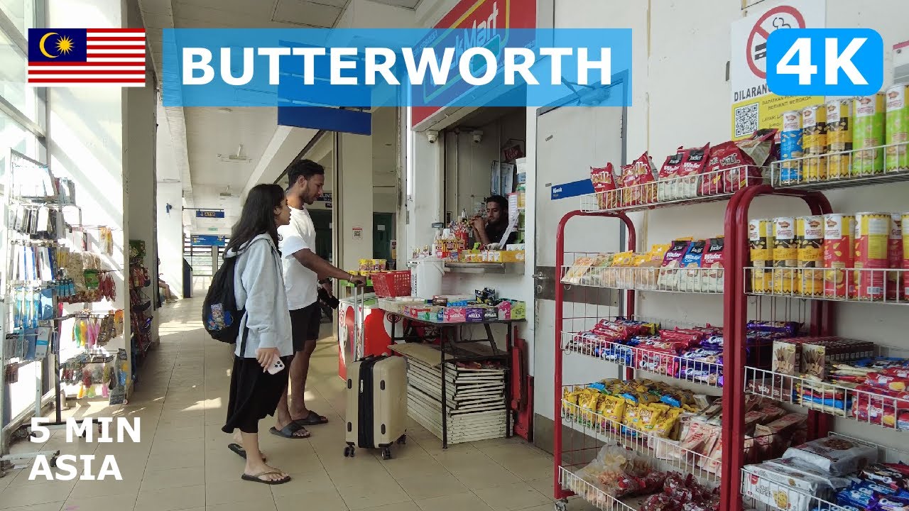 🇲🇾 Malaysia - Butterworth: 5 Minutes Walking Tour - 4K
