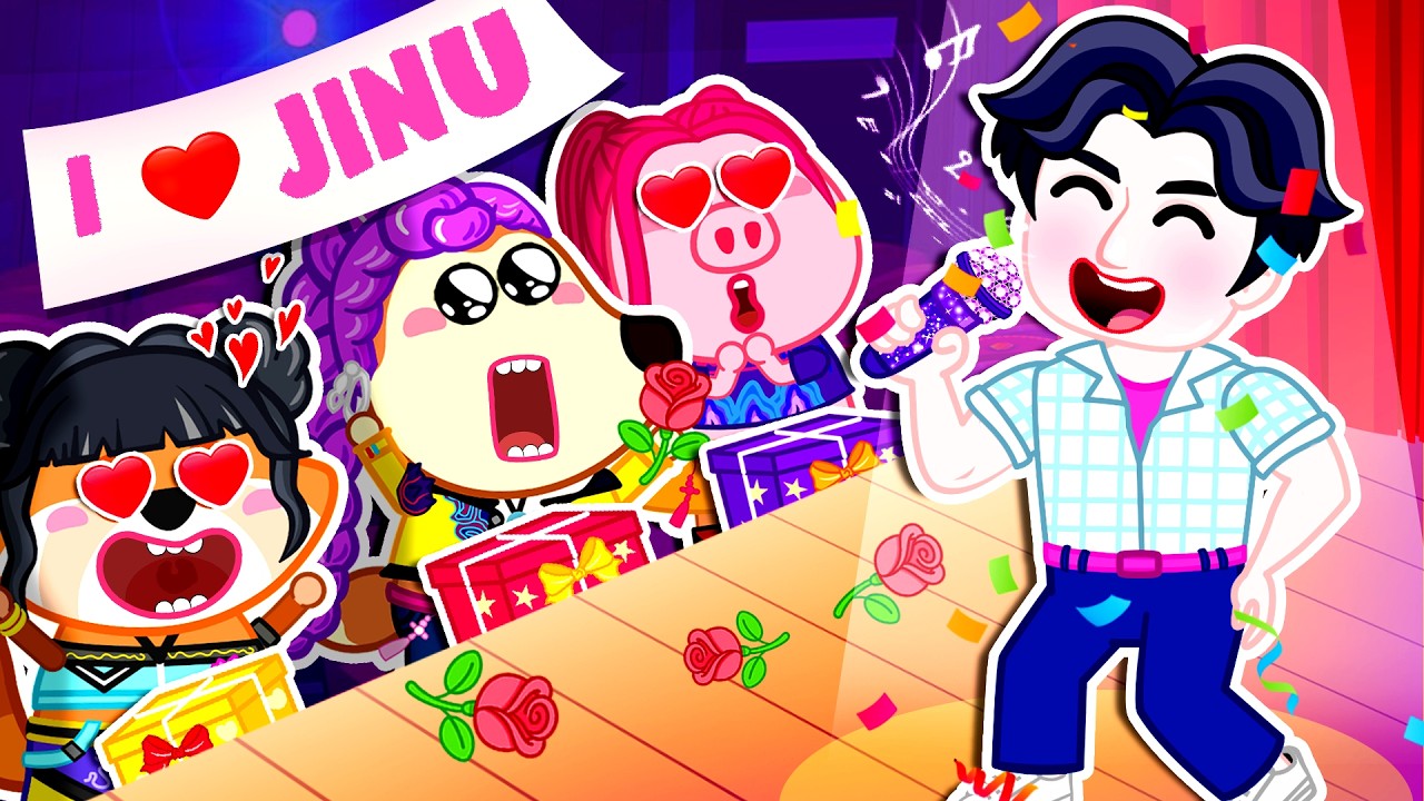 Huntrix's Gift For Jinu Saja Boys 😍 Let's Help People 😇 Kids Cartoon | Moro Learning World