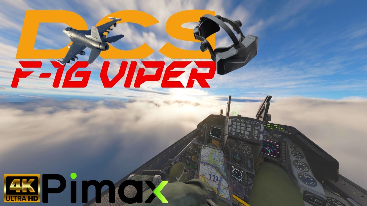 F-16 Viper Maximum Graphics 8K VR | Pimax Crystal Light DCS