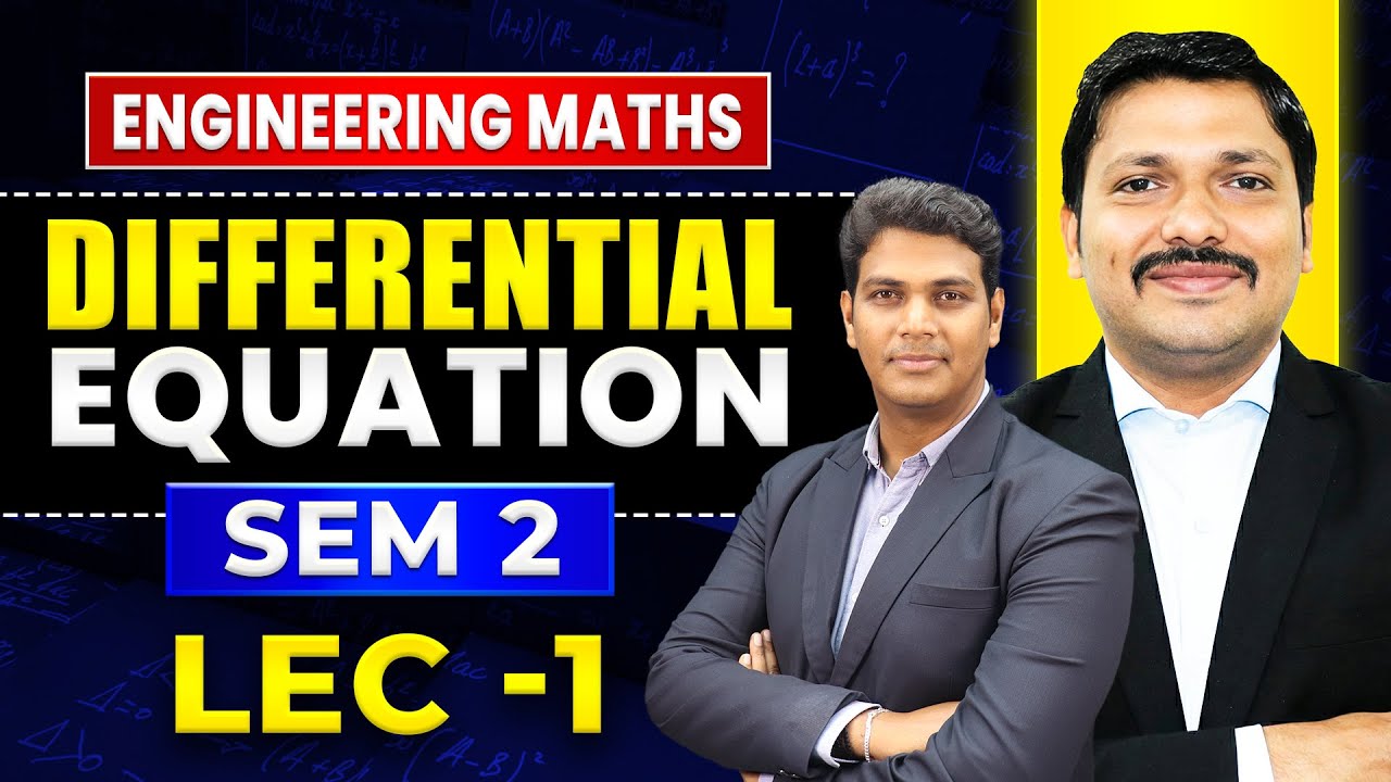Differential Equations Lec 1 Engineering Sem 2 New Syllabus 2026 | MU, SPPU | Dinesh Sir Engineering