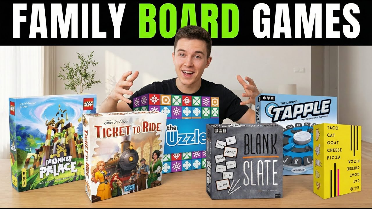 ✅ 7 Best Family Board Games [2026] Strategy, Silly, Coop 🎲 Beginners, Friends & All Ages Indoor