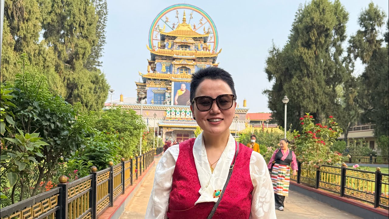 Today Tsepa10 Guru Rinpoche Thangka jelka in Namdrolling(Bylkop)once in a year..
