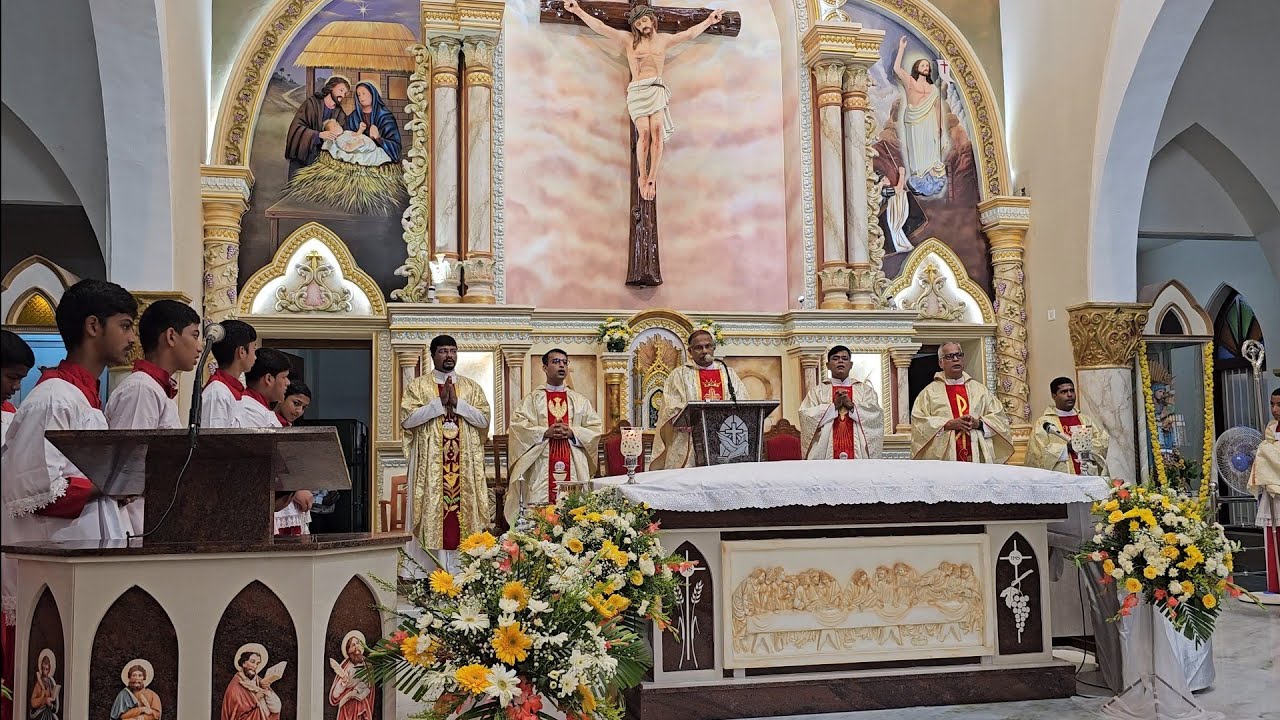 Beautifully renovated Our Lady of Loreto church, Blessings by Bishop Peter Paul, Loretto Bantwal