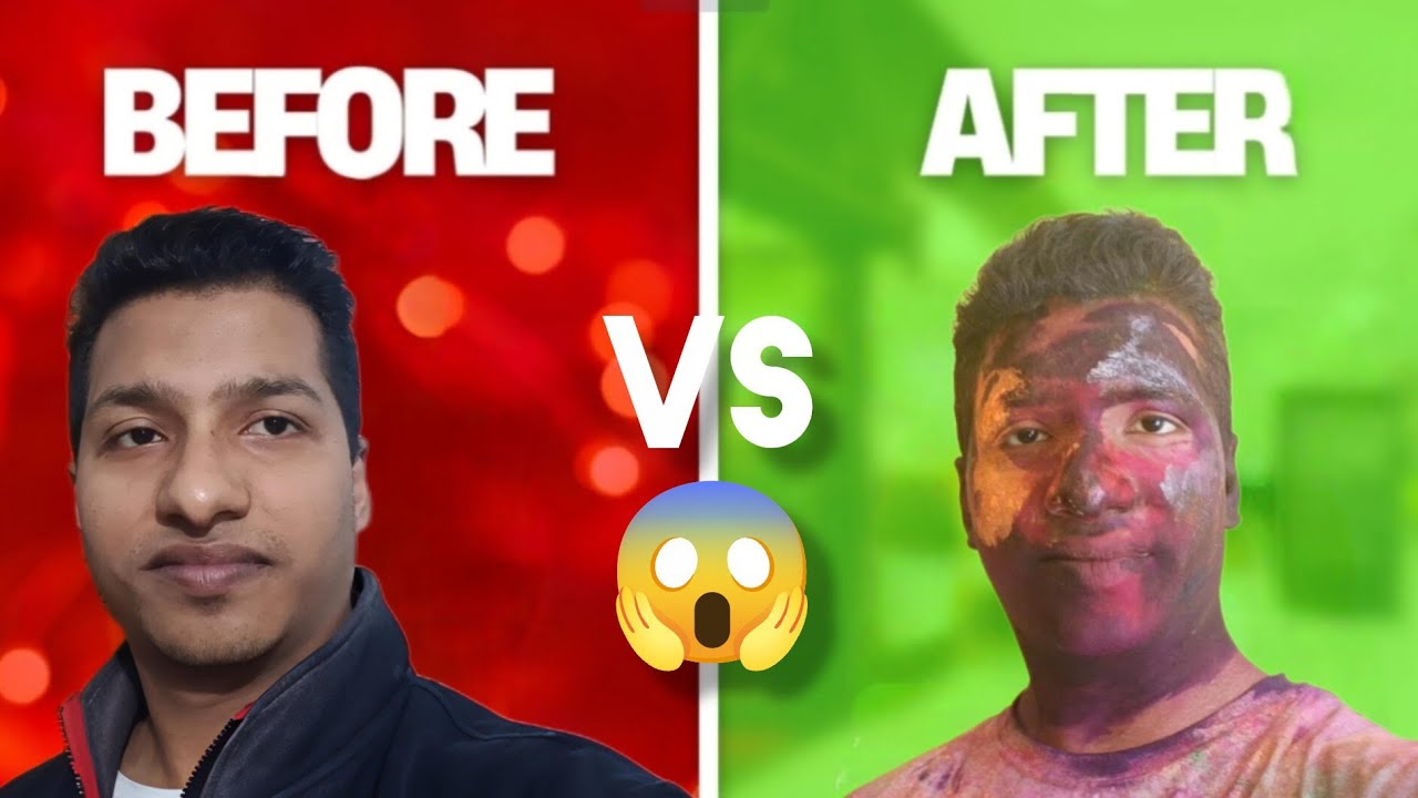 “Holi में मेरा भूत बना दिया 😱 | Before vs After Holi | Family Holi Vlog”