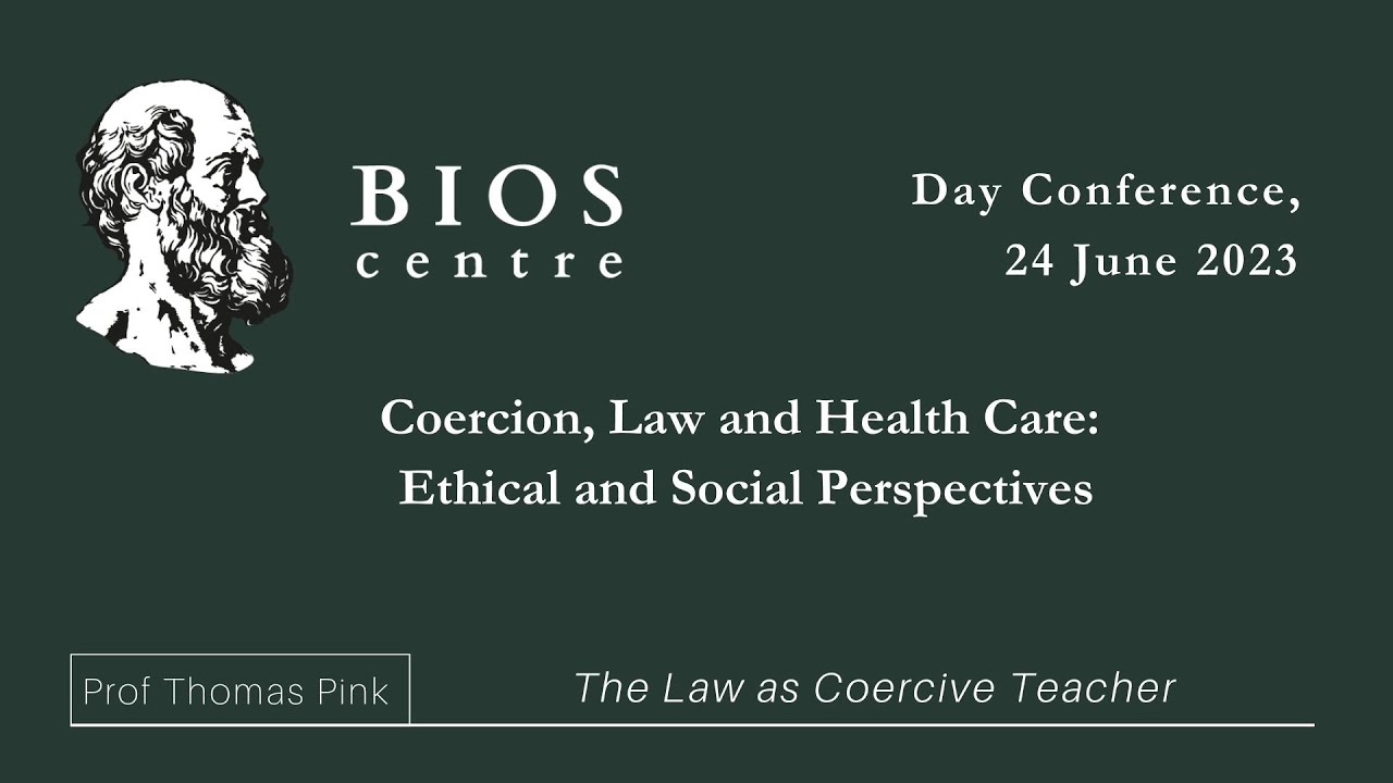 Bios 2023 Conference - Prof Thomas Pink on 