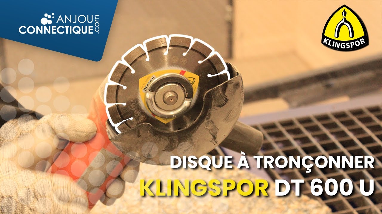 Disque &agrave; tron&ccedil;onner sp&eacute;cial b&eacute;ton et brique - KLINGSPOR DT 600 U