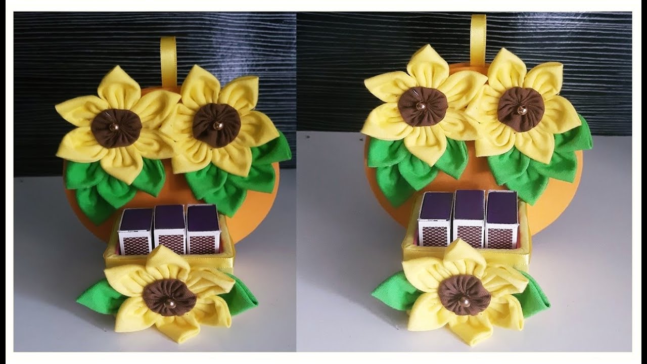PORTA FÓSFORO GIRASSÓIS DE FUXICOS