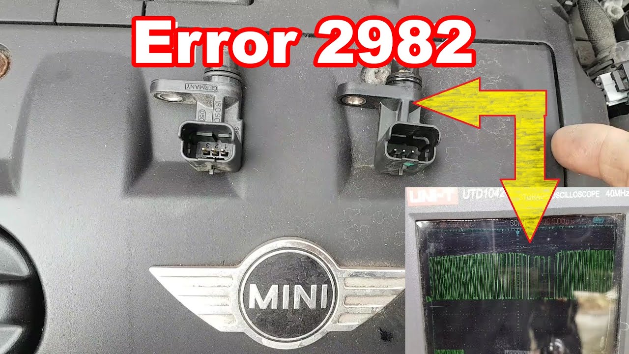 Mini One 1.4 N12 running poorly and stalling. Error 2982. Fault finding and repair.