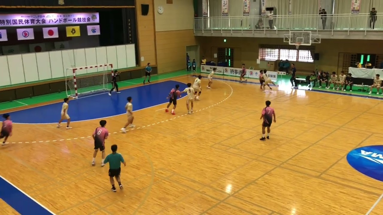 鹿児島国体　大阪vs香川　ハンドボール少年男子231009