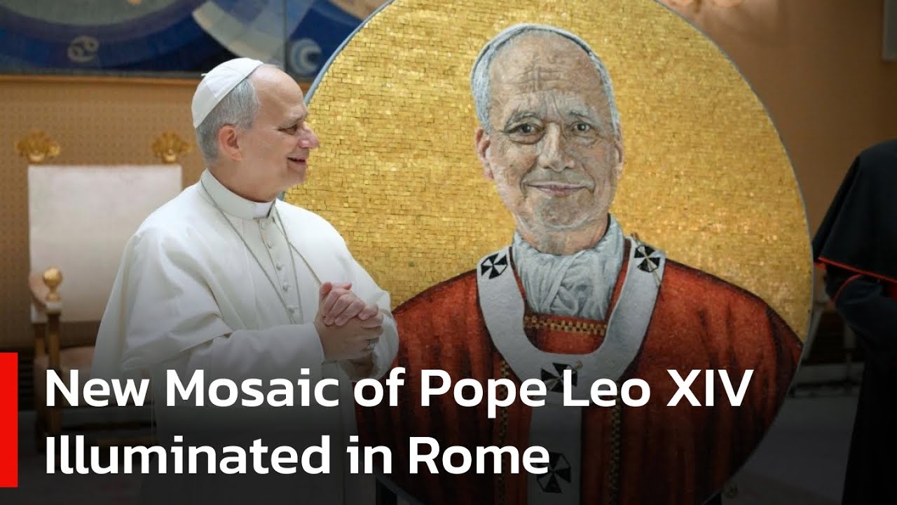 Pope Leo Honored with New Mosaic Portrait at St. Paul Basilica | AC1W