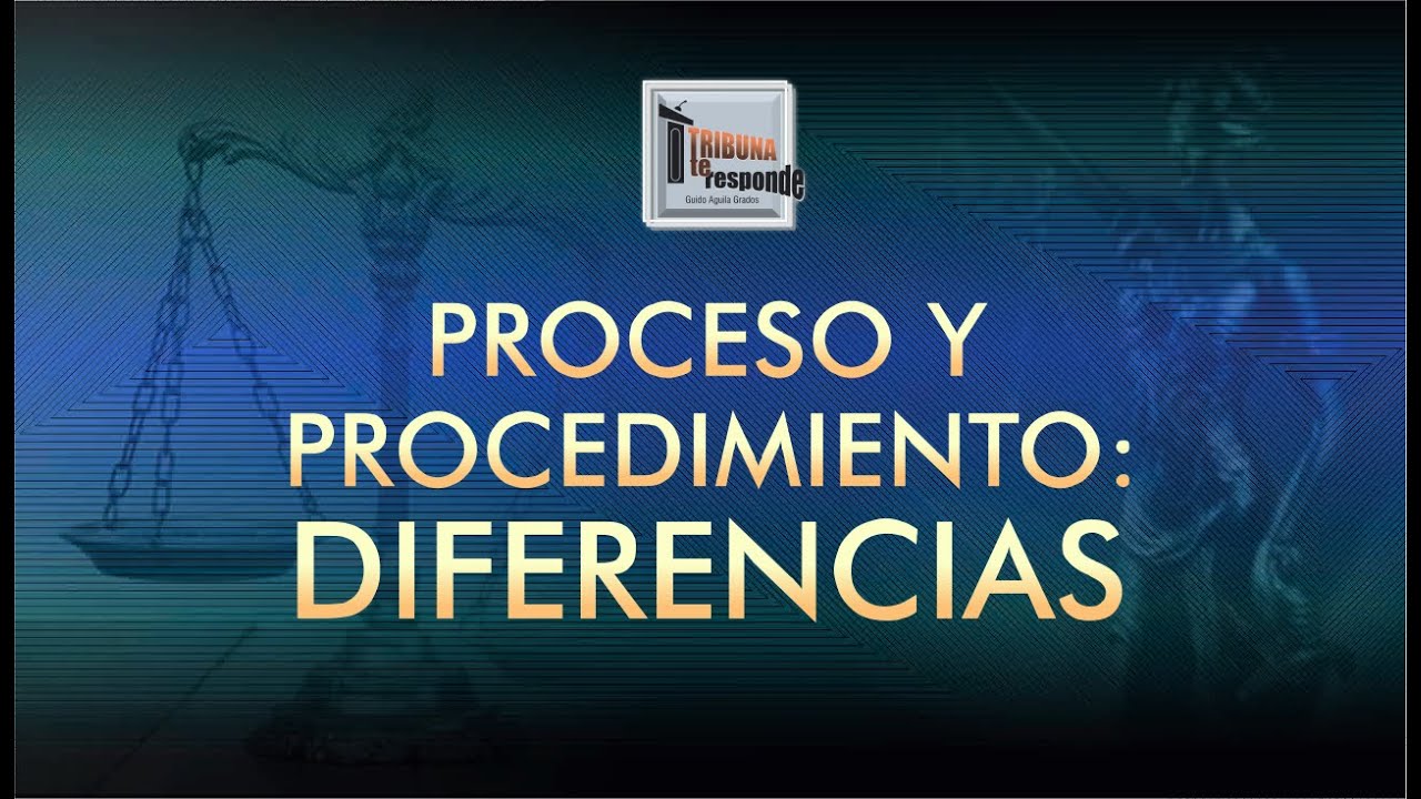 PROCESO Y PROCEDIMIENTO: Diferencias - TTR # 223