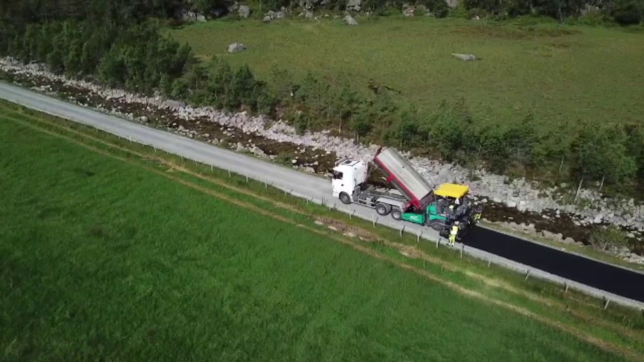 Asfaltering vindalen 27 juni 2018
