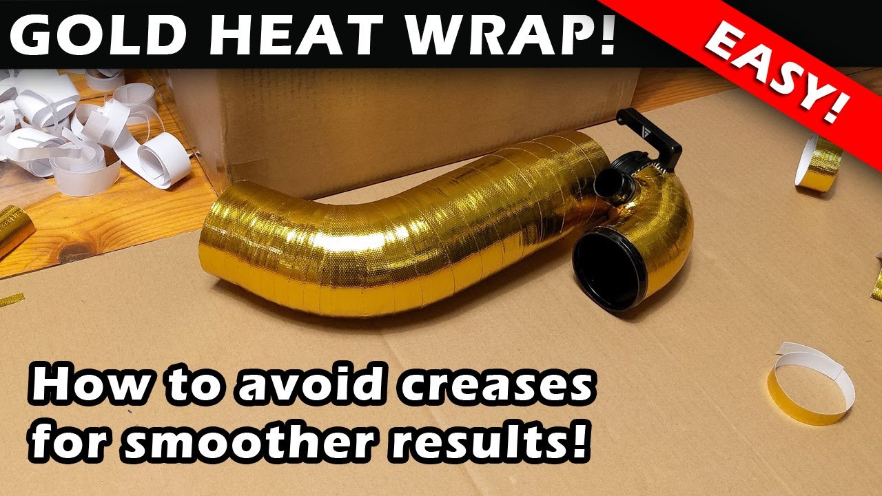 Do Gold Heat Wrap the right way! How to avoid wrinkles and make it look good!