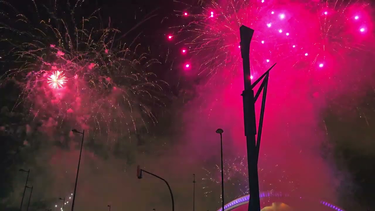 Fuegos artificiales feria de Julio Valencia 20-07-25 pirotecnia Vulcano 