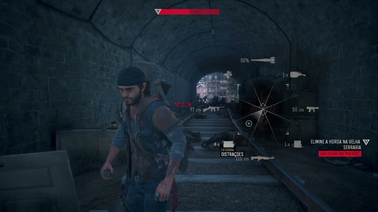 DAYS GONE - matando horda da serraria no túnel do trem