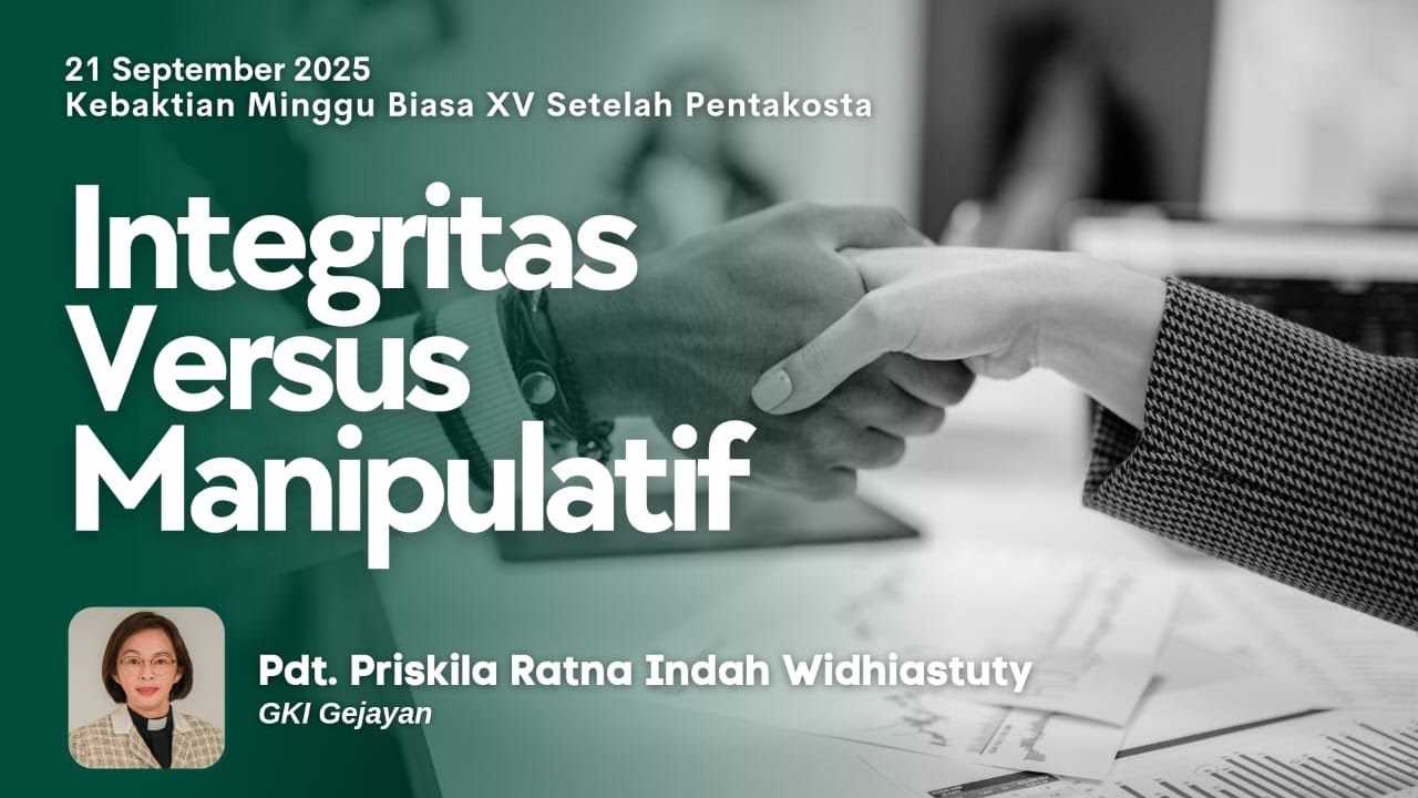 KEBAKTIAN UMUM | Minggu, 21 SEPTEMBER 2025 - Pukul 08.00 | Pdt. Ratna Indah Widhiastuty