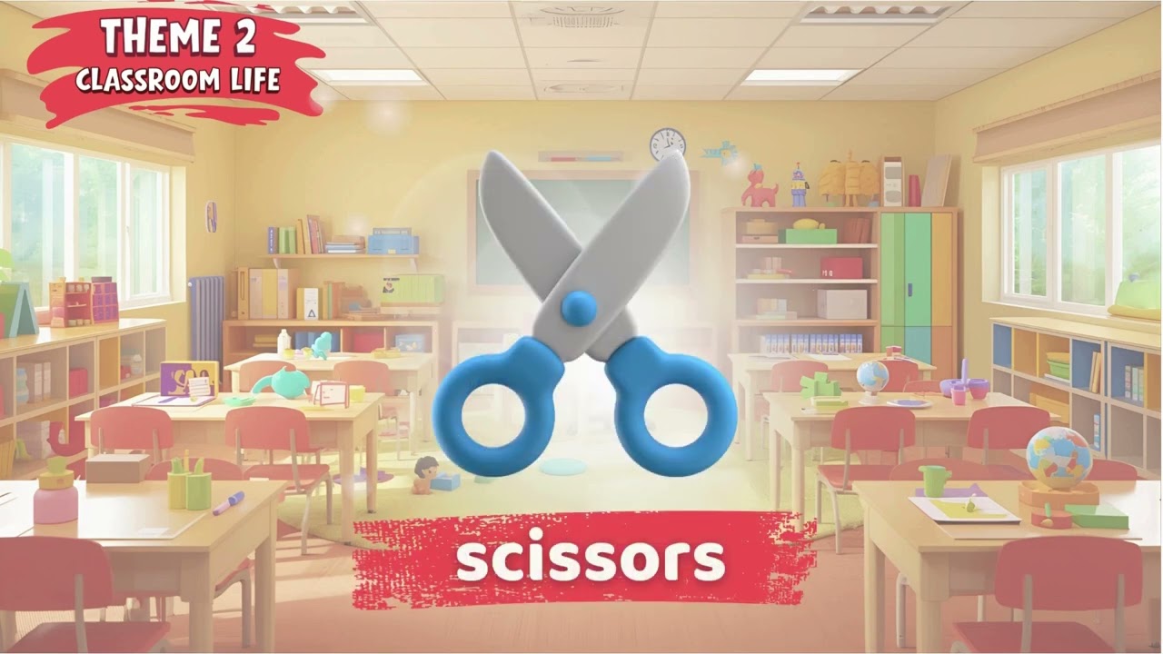 2. SINIF İNGİLİZCE 'THEME 2 CLASSROOM LIFE VOCABULARY' (MAARİF MODEL)