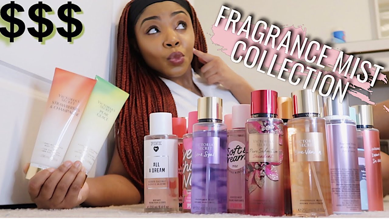 $700 VICTORIA'S SECRET FRAGRANCE COLLECTION + Pear Glacé & Strawberries Champagne Review |Vlogmas #6