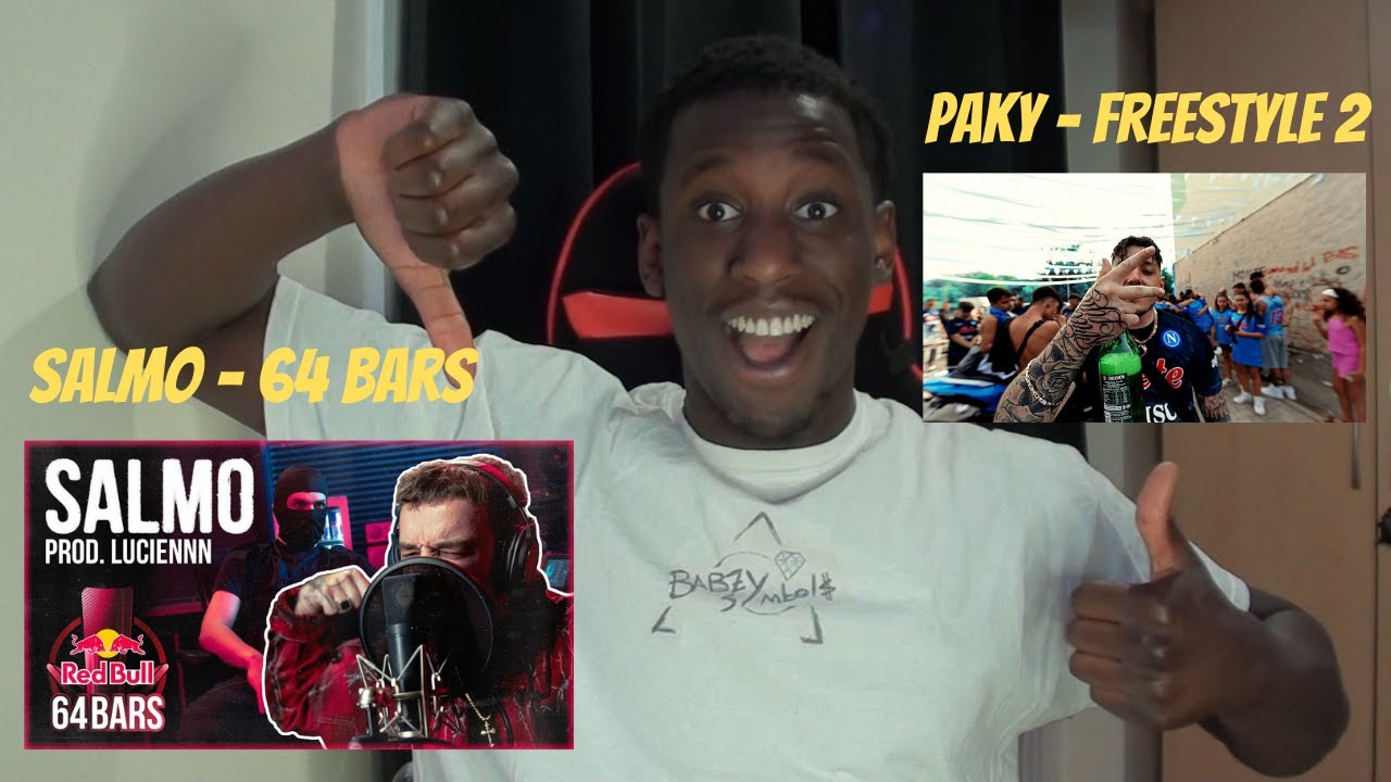 DOPPIA REACTION: Paky - Paky Freestyle 2 / Salmo - Red Bull 64 Bars