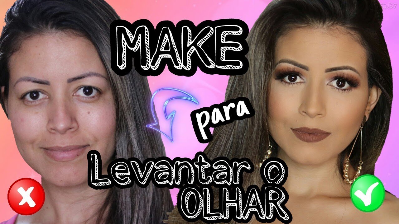 Make para olhos, caídos, gordinhos, com excesso de pálpebras.
