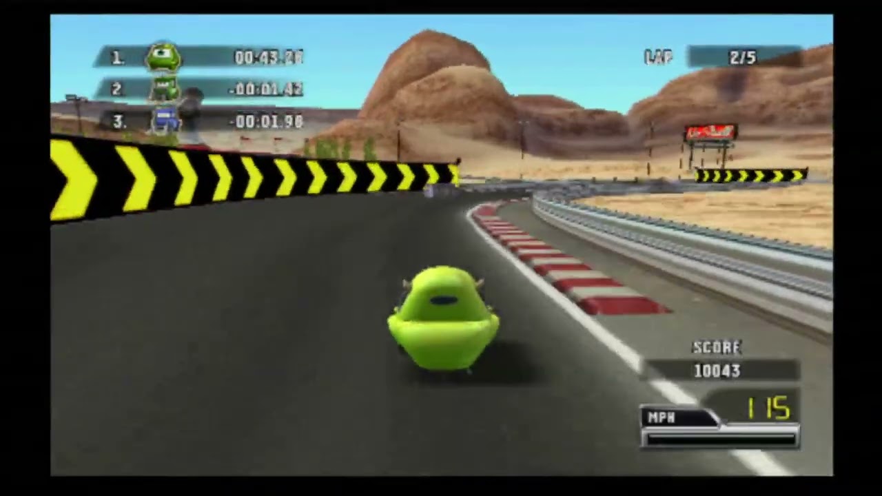 Cars: Race O Rama (PS2) Mike Wazowski Gameplay | 1080p60 HD