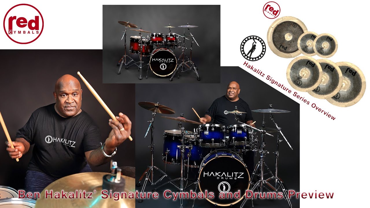 Introducing Ben Hakalitz ' Signature Red Cymbals with a sneak preview of Hakalitz Drums!