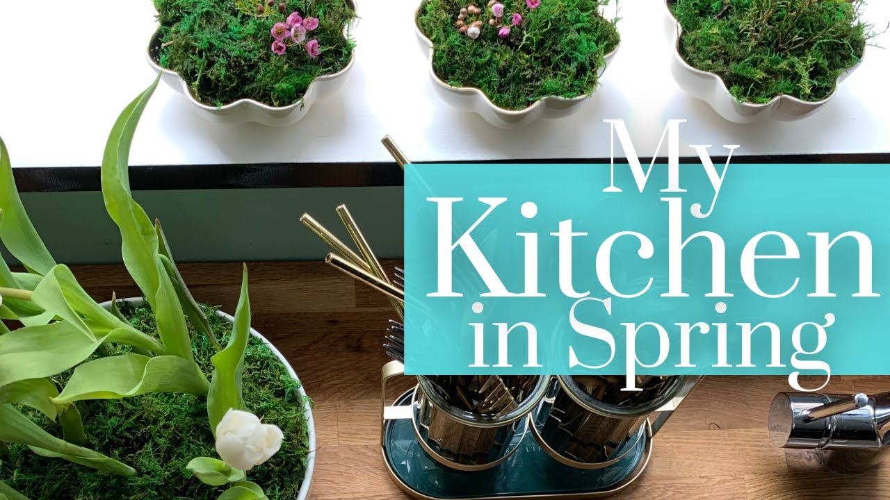 My Kitchen for SPRING ✣ Decorate with Me ✣ Coffee Bar Decor Idea 2024 - Seasonal Inspiration!