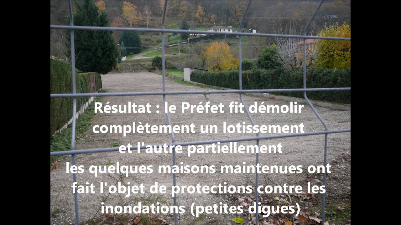 Deux lotissements de Givors d&eacute;molis car construits en zone inondable