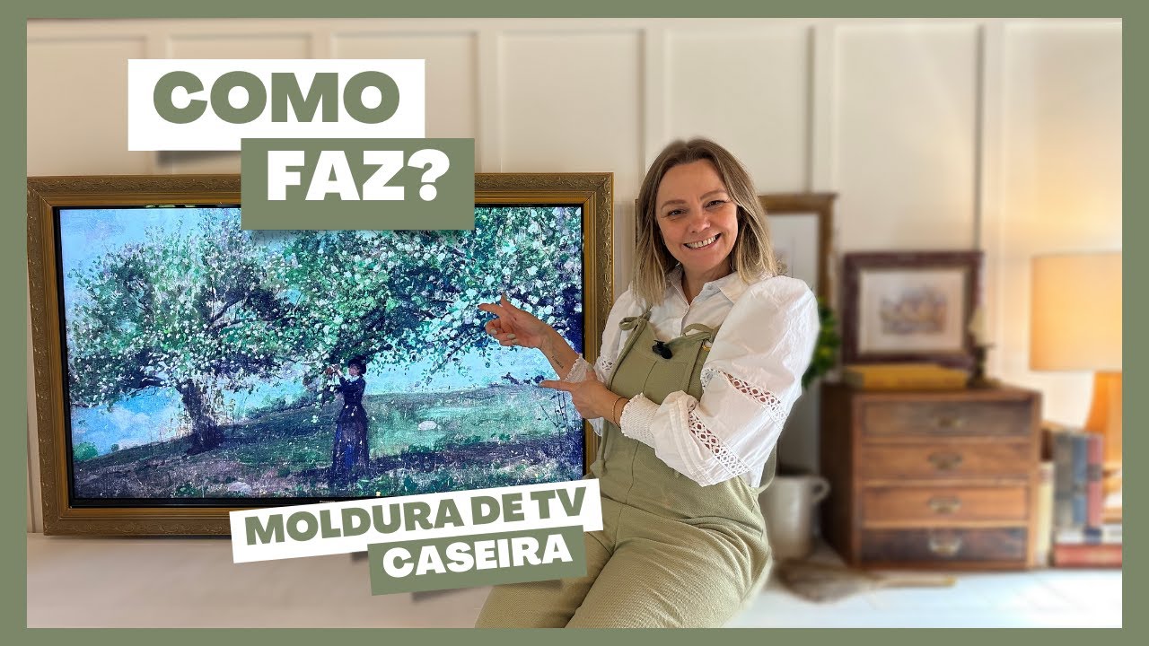 COMO FAZ?! DIY Moldura para TV