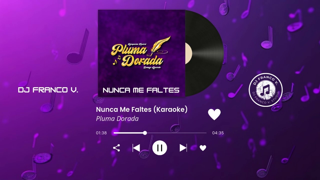 NUNCA ME FALTES - Pluma Dorada Karaoke 2026