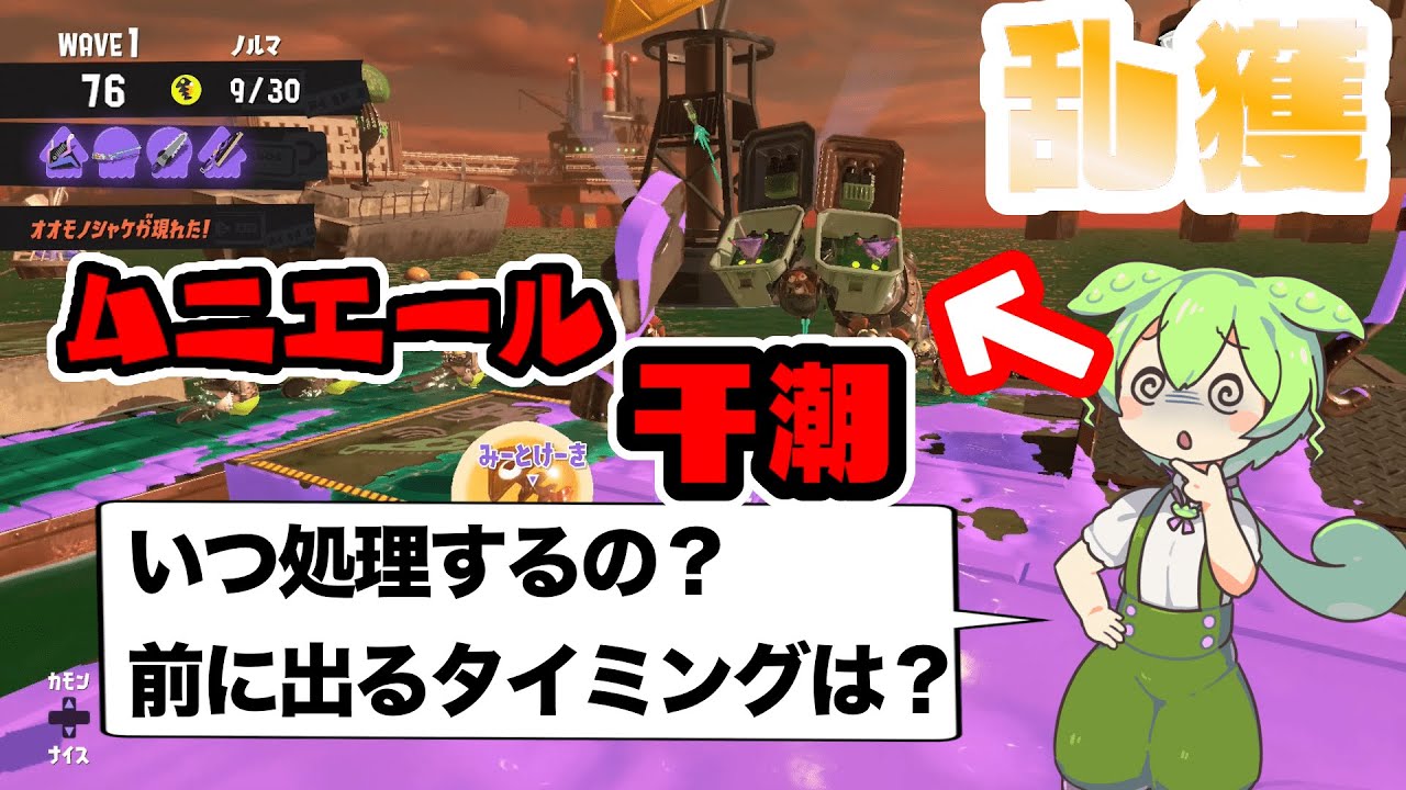 【サーモンランNW】寄せと破壊のメリハリが大事！ムニエール干潮昼　視点振り返り解説動画【乱獲解説動画】