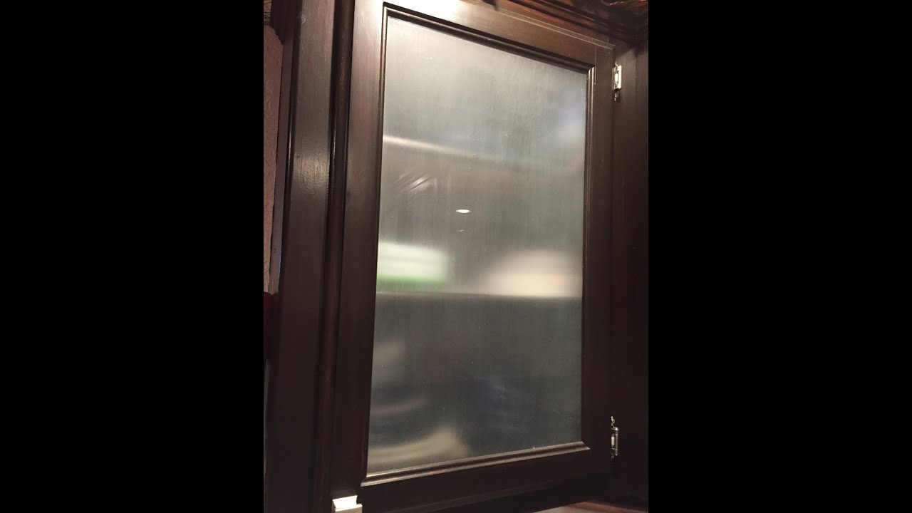 How to frost cabinet doors using Matte Medium
