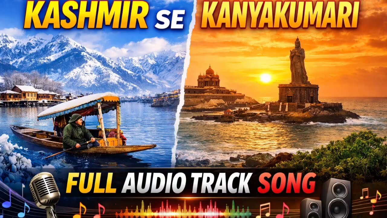 Kashmir Se Kanyakumari | Full Audio Track Song | India Travel Musical Journey 🇮🇳 