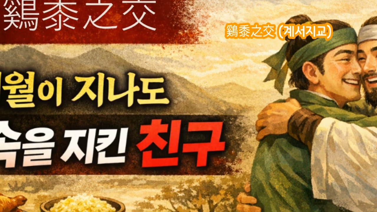 친구간에 약속을 지킨다는 의미를 가진 사자성어는 무엇일까요?