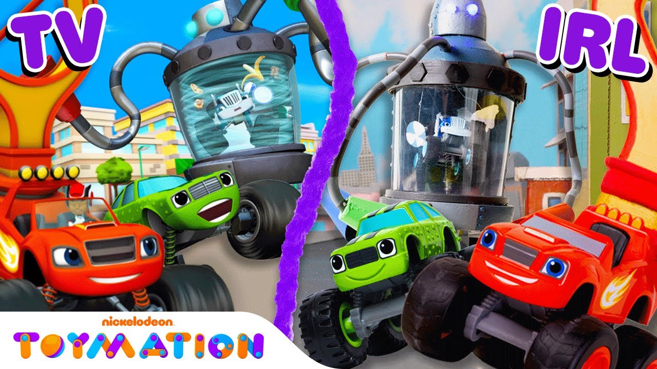 Blaze and Pickle Rescue Crusher! | Blaze and the Monster Machines Toys | Toymation