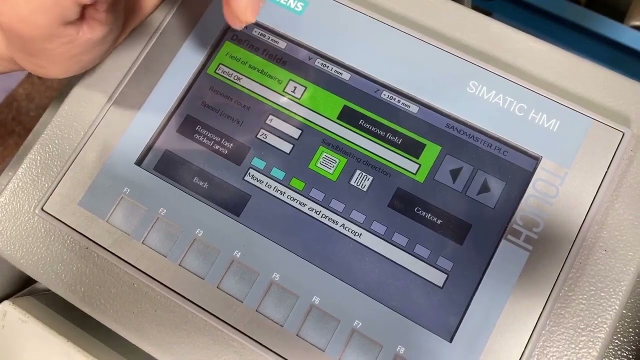 Program Touch Screen for CNC AutoBlaster