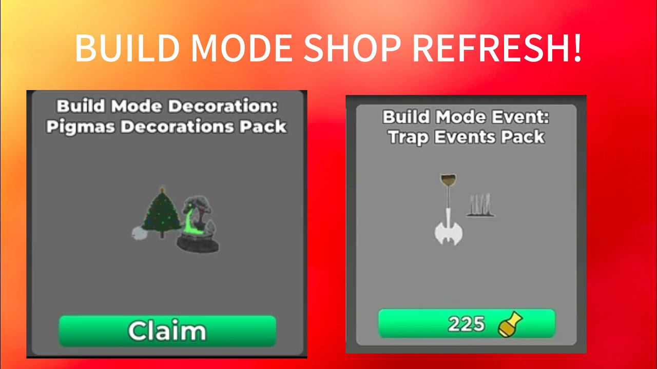 Piggy Build Mode Shop Refresh!